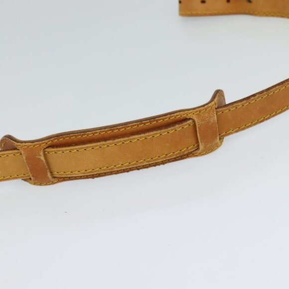 LOUIS VUITTON Adjustable Shoulder Strap Leather 36.6""-43.7"" Beige Auth 112950 - Picture 4 of 16